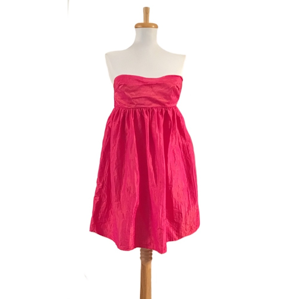 Calypso St. Barth Pink Silk Mini Dress Magenta - Picture 2 of 4